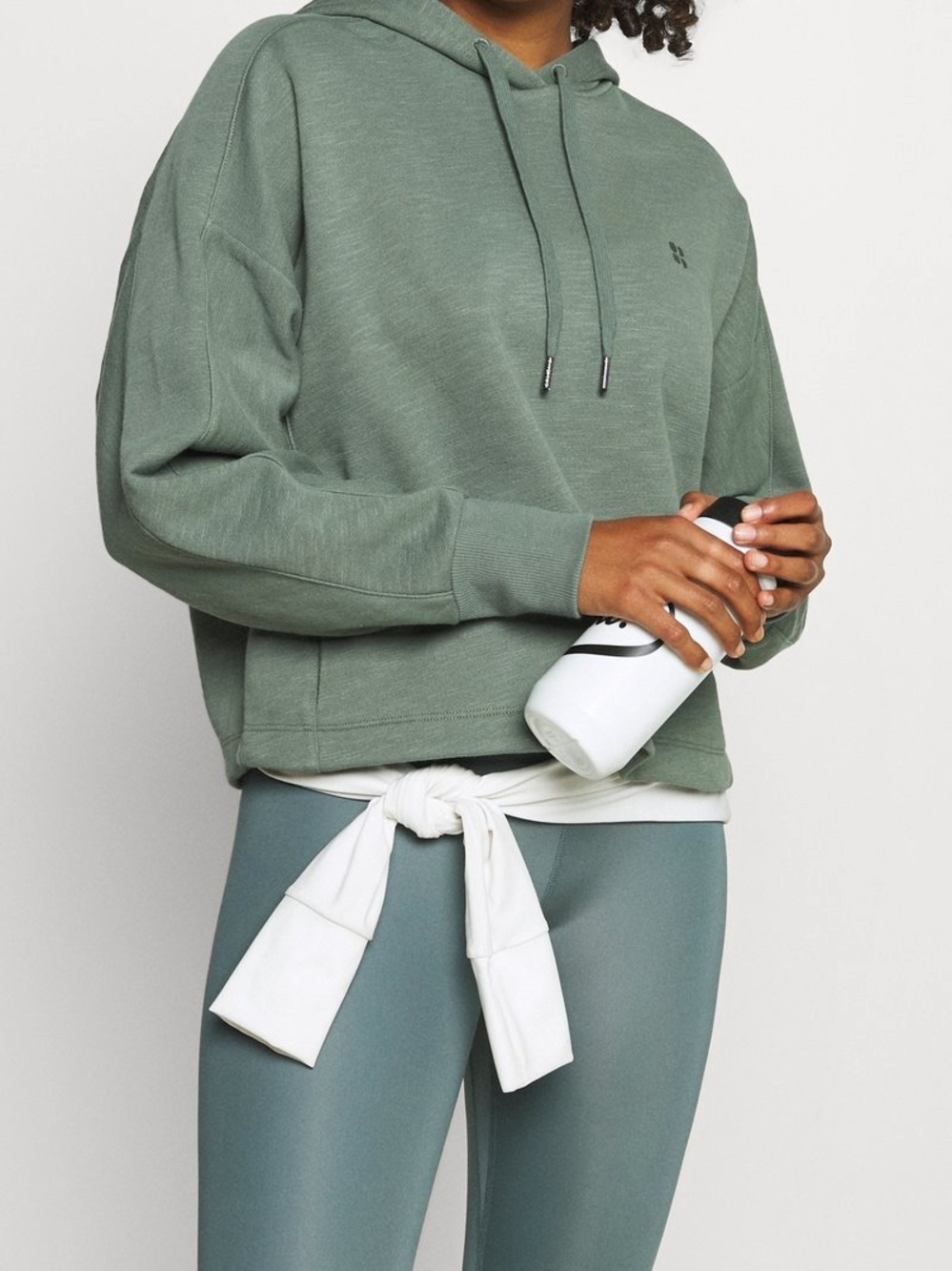 SWEATY BETTY Essentials Hoodie in Heath Green Size Large